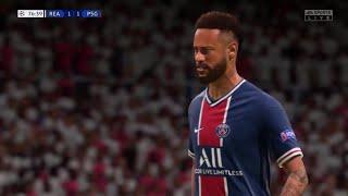 FIFA 21 - Real Madrid vs PSG | UEFA Champions League PS4 Slim ( Semi de Final ) 1°