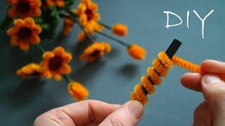 DELIGHT Simple and cute flowers made of chenille wire