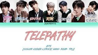 [Türkçe Altyazılı] BTS (방탄소년단)- TELEPATHY (잠시) (Türkçe Çeviri) Color Coded Lyrics [Han-Rom-Tr Sub]