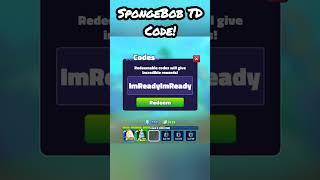 SpongeBob TD Code! #roblox #shorts #spongebobtd