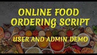 Online Food Ordering Script | Online Food Delivery Script