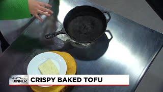 What's for dinner? Crispy baked tofu