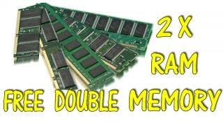 Double your computer RAM for free Windows 10/8/7 PC FREE!!