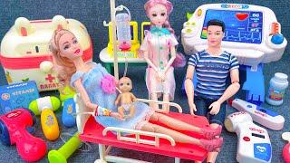 LIVERelaxing with Unboxing Doctor Playset, Lovely Barbie Family Toys ASMR | Action Toys | おもちゃレビュー