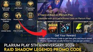 Plarium 5th Anniversary 2024 Promo Code | Raid Shadow Legends Guide