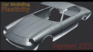 Plasticity 3D Tutorial | Ferrari 275 Pininfarina Concept | Surface Modeling  (Quicktip24)