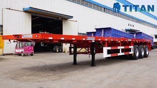 TITAN 40Ft Flatbed Tri Axle Trailer for Sale Display