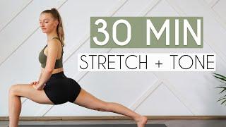 30 min STRETCH & TONE WORKOUT (Low Impact, Full Body)