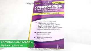 Common Core State Standards For Language Arts and Math Flip Book Grade 4 by Edupress EP3489