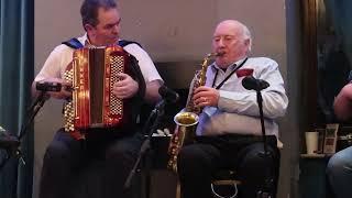 Patsy Irwin playing some tunes at the Cork Accordion Club 16th February 2024