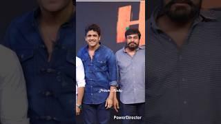 Chiranjeevi garu with Nagarjuna garu and Ramcharan with Akhil #shorts