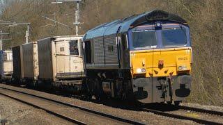 How about that? Direct Rail Services 66425 Nigel J Kirchstein 1957-2021 with 4M27 through Wigan.