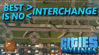 Best traffic interchange is No interchange at all in Cities: Skylines | Traffic Guide #7