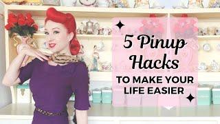 5 Pinup Hacks Making My Vintage Life Easier! With Miss Lady Lace!