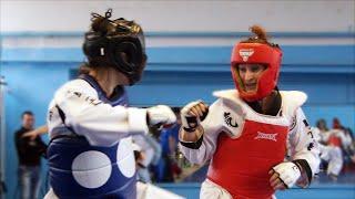 Marina Znova - first hapkido sparring (Lipetsk, 2013) | Марина Знова - первые спарринги по Хапкидо.