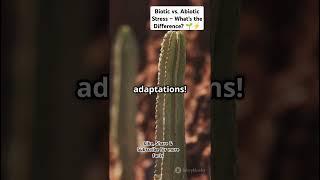 Biotic vs. Abiotic Stress – What’s the Difference?  #facts #science  #stress #abiotic #biotic
