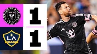 LIONEL MESSI PURE GENIUS ON DISPLAY IN USA | LA Galaxy vs Inter Miami 1-1 | Highlights & Goals 2024