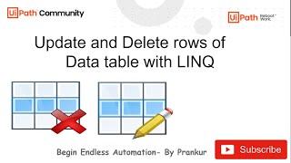 UiPath - Update/Delete rows from data table without loop