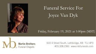 Funeral Service For Joyce Van Dyk