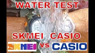 SKMEI vs Casio water test