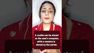 What is the difference between cookies and session? #shorts #shortsviral