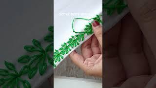 simple bt gorgeous lace design #embroidery #trending #shorts