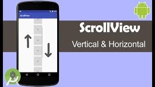 Horizontal and Vertical ScrollView - Android Studio Tutorial