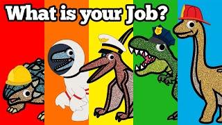 What Is My Job? | Learn About Jobs with Dinosaurs |Firefighter, Police Officer, Paramedic, Astronaut