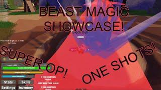 Beast Magic Showcase! (SUPER OP!) | Black Clover Kingdom Grimshot Roblox