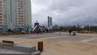 Сквер в мкр. Кузнечики, Подольск. 14.04.2024.