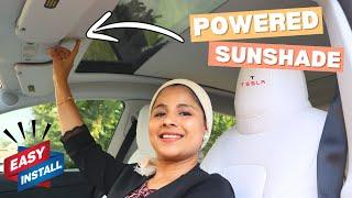 DIY Install: Hansshow Model Y Electric Retractable Roof Sunshade | Thasneen