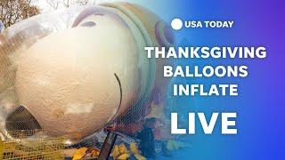 Watch live: Macy's Thanksgiving Day parade balloons inflated