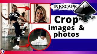 How to Crop images photos pictures into shapes - inkscape