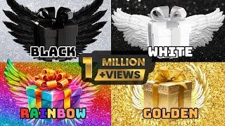 Choose Your Gift from 4  Black, White, Rainbow or Golden  How Lucky Are You?  GlamQuiz