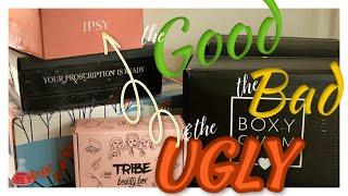 Best & Worst Beauty Subscription Boxes: Boxycharm, Tribe Beauty Box, Ipsy, Proscription, FabFitFun