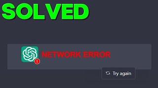 CHATGPT Network Error| Why is Chat GPT Not Working? EASY AND QUICK