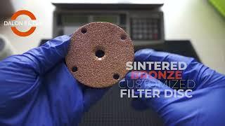 Porous Metal Bronze Industrial Manual Disk Disc filter