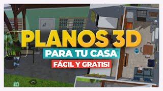 Cómo HACER PLANOS para una CASA Pequeña 3D FÁCIL y GRATIS