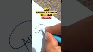 Altaf Name Signature Style | #shorts