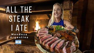 Explore Mendoza's Best Steakhouses  | All the Steak I ate in Mendoza a Culinary Adventure 