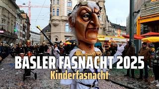 Fasnacht Basel 2025: Kinderfasnacht | Fasnachtsdienstag | Guggenmusik | Switzerland