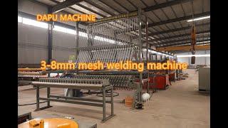 3-8mm fully automatic mesh welding machine with high speed and European quality