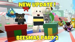 LIVE *BEESMAS PART2 UPDATE* IS HERE! COMPLETING BEE BEAR 11th QUEST [] ROBLOX