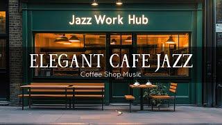 October Outdoor Coffee Shop Ambience  Positive Jazz and Elegant Bossa Nova for Relaxing