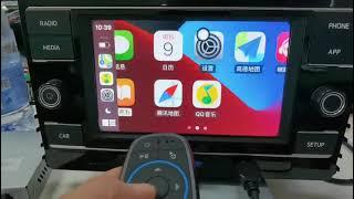 Wireless CarPlay of Navlynx ApplePie CarPlay AI Box can be operated by Bluetooth air mouse