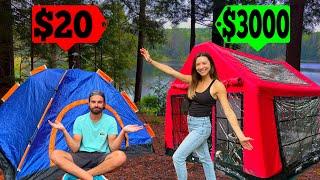 $20 VS $3000 Tent (Overnight Camping)