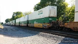 A Day of Ns Trains in Lexington, Ky, Part. 1 Ft. Reading Lines Bee Line Service Heritage Unit.