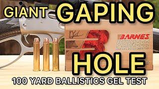 45-70 Barnes Pioneer 300gr TSX Ballistics Gel Ammo Test