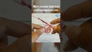 How To Crochet The Treble Bobble  | Crafting Happiness #shorts