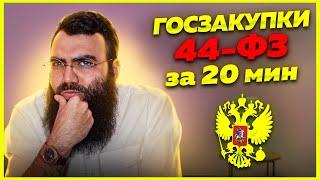 🟣 44 ФЗ - ГОСЗАКУПКИ для начинающих за 20 мин. Тендерные площадки, ЕИС, закупки гов ру, тендеры 2023